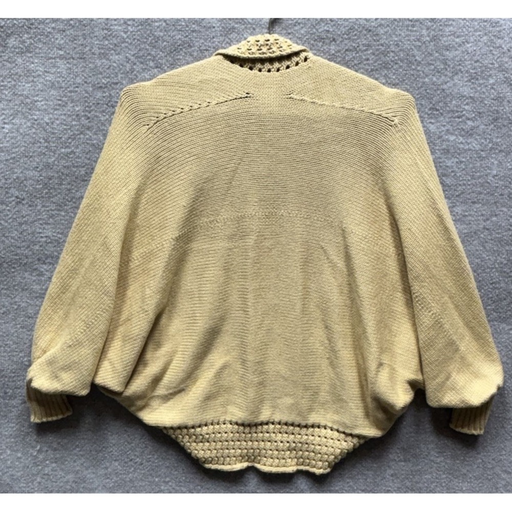 St. John Chunky Knit Silk Blend Open Front Cardigan Crop Length Large Luxury - Picture 3 of 4